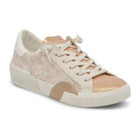 Dolce Vita Women’s Sand Embossed Leather Sneakers in size 6 - Picture 1 of 8
